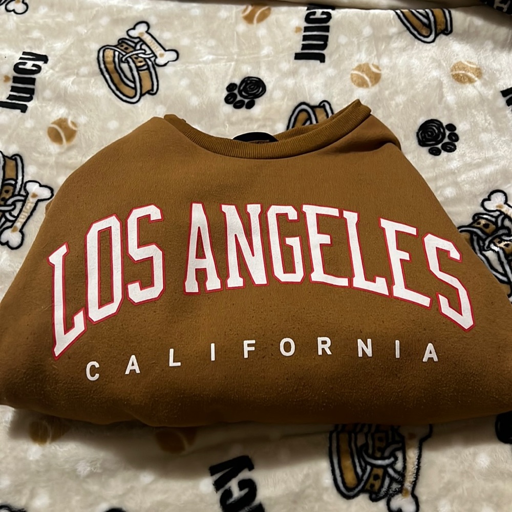 SHEIN brown crewneck